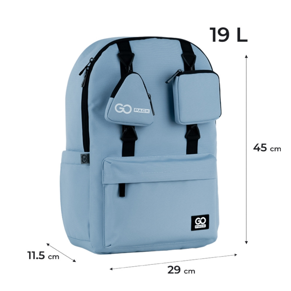 Рюкзак GoPack сіро-блакитний Education Teens GO25-178L-3