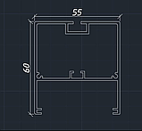 Кільцевий Світильник з алюмінієвого LED профілю 600 мм 45W, фото 3