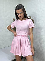 Трендова жіноча піжама трикотаж з візерунком