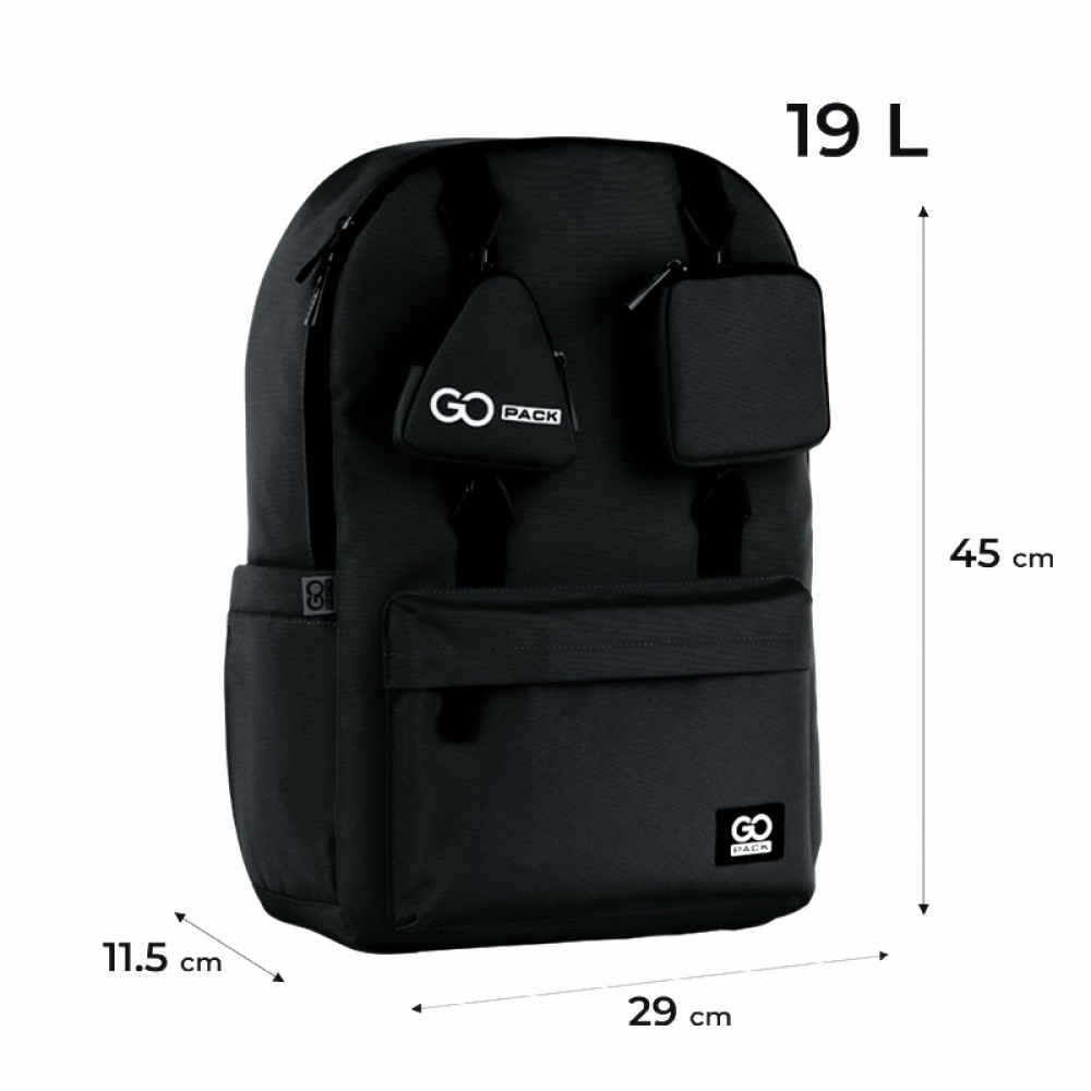 Рюкзак GoPack чорний Education Teens GO25-178L-1