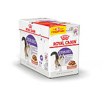 Вологий корм для дорослих стерилізованих котів ROYAL CANIN STERILISED IN GRAVY 9+3