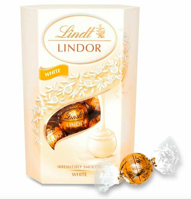 Цукерки Lindt Lindor Білий Шоколад 200г.