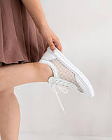 Кеди жіночі шкіряні сітка