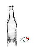 Бугельна Квадратна пляшка, скляна 0,5 л. з бугельною пробкою, фото 3