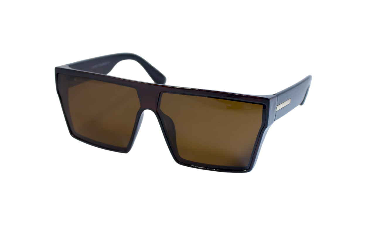 Жіночі сонцезахисні окуляри polarized, коричневі маска P2912-2