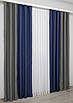 Комбіновані (2шт. 1,2х2,7м.) штори блекаут. Колір графітовий з синім. Код 014дк (793-831ш) 11-0217, фото 4