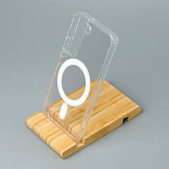 Силіконовий чохол MagSafe CLEAR для Samsung S22 прозорий