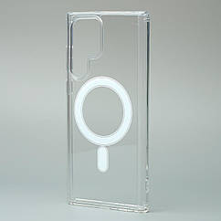 Силіконовий чохол MagSafe CLEAR для Samsung S22 Ultra прозорий