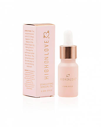 Олія для стимуляції та посилення відчуттів HighOnLove Stimulating Sensual Oil, олія канабісу, 10 мл, фото 1