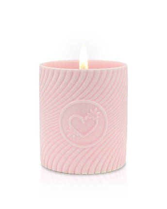 Масажна свічка з ароматом полуниці та шампанського Sensual Massage Candle Strawberries&Champagne, 250 мл, фото 2