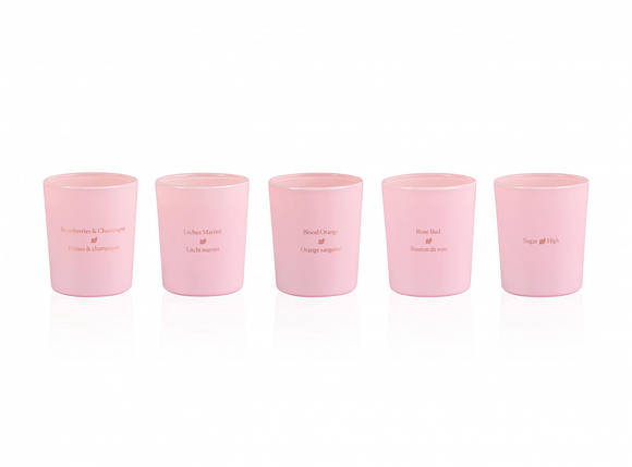 Набір масажних свічок 5 ароматів-афродизіаків Mini Massage Candles Collection, 5 х 35 г, фото 3