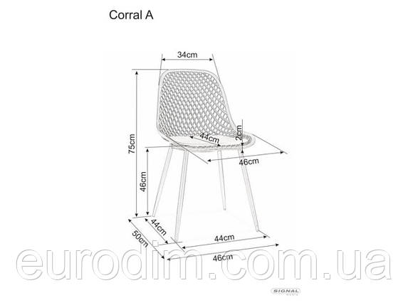Стілець CORRAL A чорний каркас / чорний, фото 4