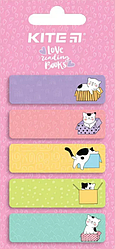 Закладки клейкі K23-480-1 паперові з малюнком, 5х15х50мм,100 шт. Cats