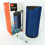 Колонка портативна bluetooth вологостійка JBL TG-113 (аналог). Колір синій, фото 4