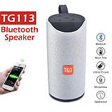 Колонка портативна bluetooth вологостійка JBL TG-113 (аналог). Колір: сірий, фото 11