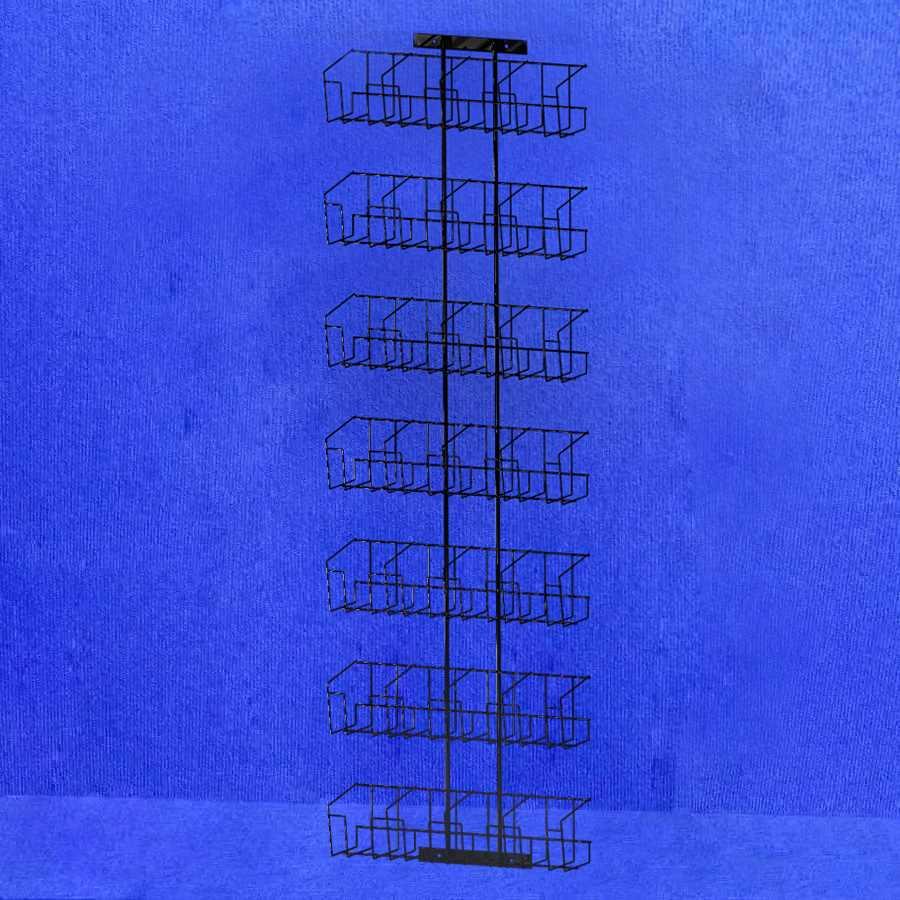 Стенд для насіння 7 полиць (28 кишень), чорний