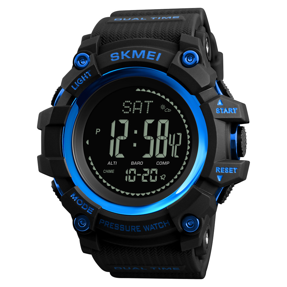 Skmei 1358 Black-Blue Smart Watch Compass SALE, фото 1