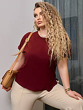 Блузка бордо