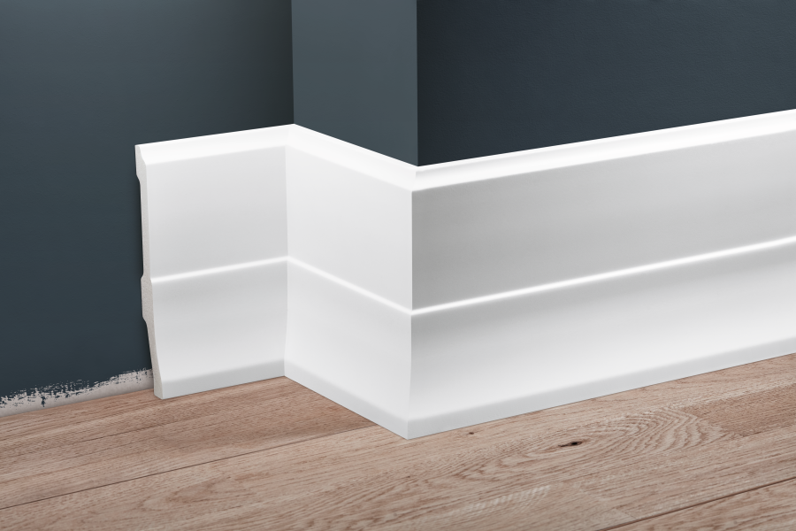 Плінтус підлоговий Cezar LPC-35 (16х2,5)см, довжина 2,44м, фото 1