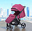 Дитяча прогулянкова коляска Panamera C689 Pink, дощовик, москітка, фото 3