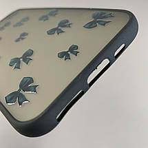 Чохол для Apple iPhone 11 Pro чохол з принтом бантиків із захистом камери на телефон айфон 11 про чорний q02e, фото 4