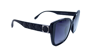 Сонцезахисні жіночі окуляри, чорні 211-1, фото 2