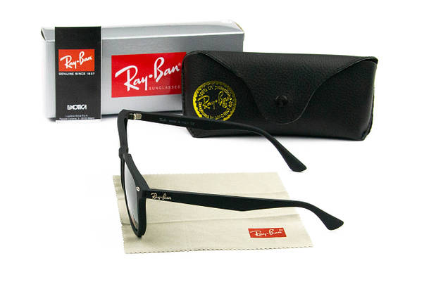 Сонцезахисні окуляри RAY BAN Highstreet поляризаційні UV400 (арт. P4306) чорний/ зелені лінзи, фото 4