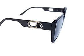 Сонцезахисні жіночі окуляри, чорні 206-1, фото 3