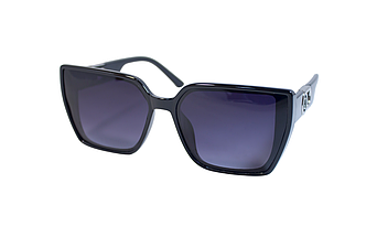 Сонцезахисні жіночі окуляри, чорні 206-1, фото 1