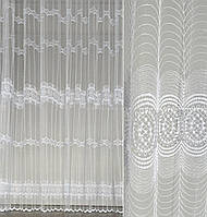 Готовая белая тюль из фатина 300Х270