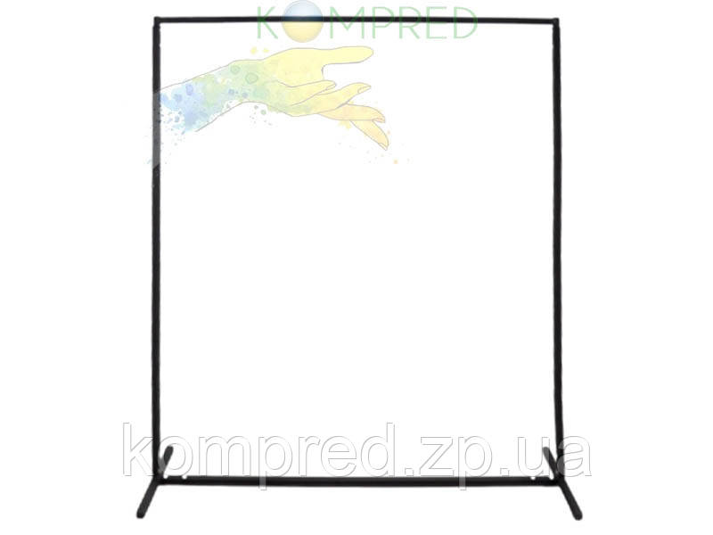 Стійка для одягу розбірна 1300х400х1700 мм чорний колір Kompred OL838, фото 1