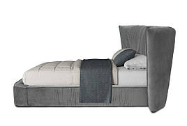 Ліжко двоспальне з підйомним механізмом в спальню Дерево/Тканина Дрім 160х200 Шик-Галичина