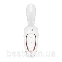 Вібратор-кролик з інтенсивною стимуляцією клітора та G-точки Satisfyer G for Goddess 1 White, фото 5