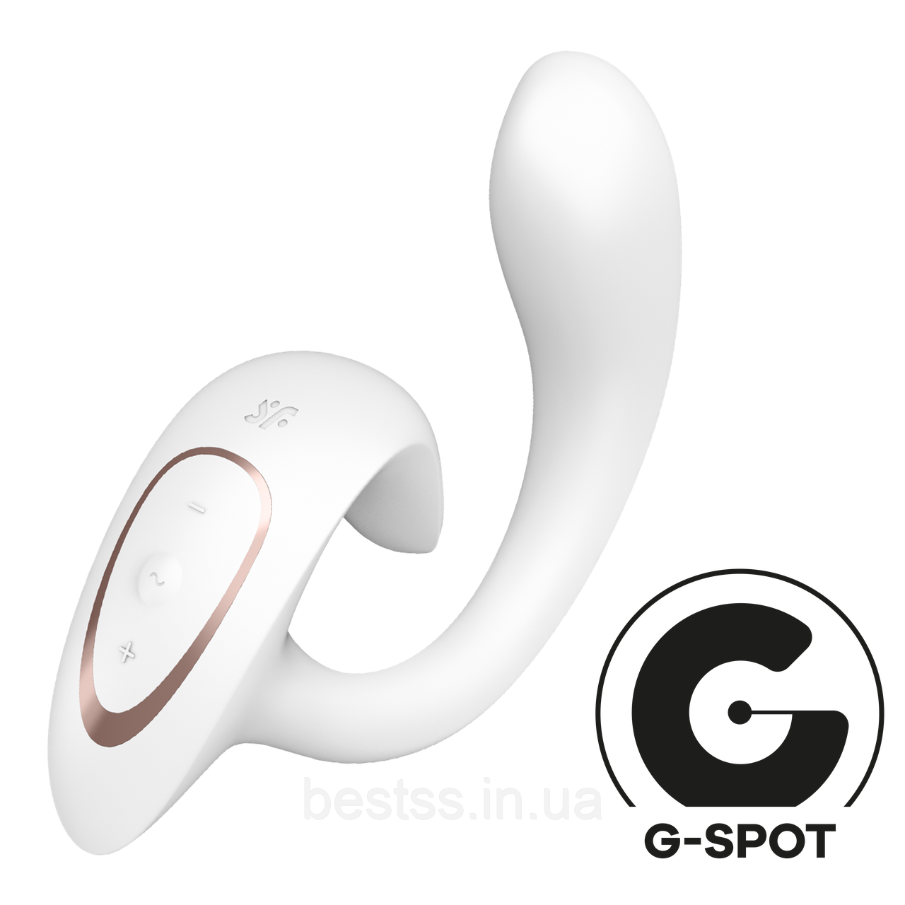 Вібратор-кролик з інтенсивною стимуляцією клітора та G-точки Satisfyer G for Goddess 1 White
