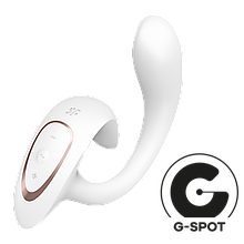 Вібратор-кролик з інтенсивною стимуляцією клітора та G-точки Satisfyer G for Goddess 1 White