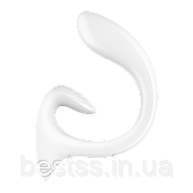 Вібратор-кролик з інтенсивною стимуляцією клітора та G-точки Satisfyer G for Goddess 1 White, фото 4