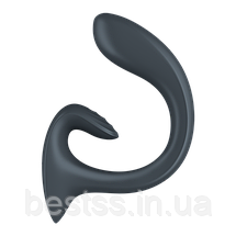 Вібратор-кролик з інтенсивною стимуляцією клітора та G-точки Satisfyer G for Goddess 1 Dark Grey, фото 4