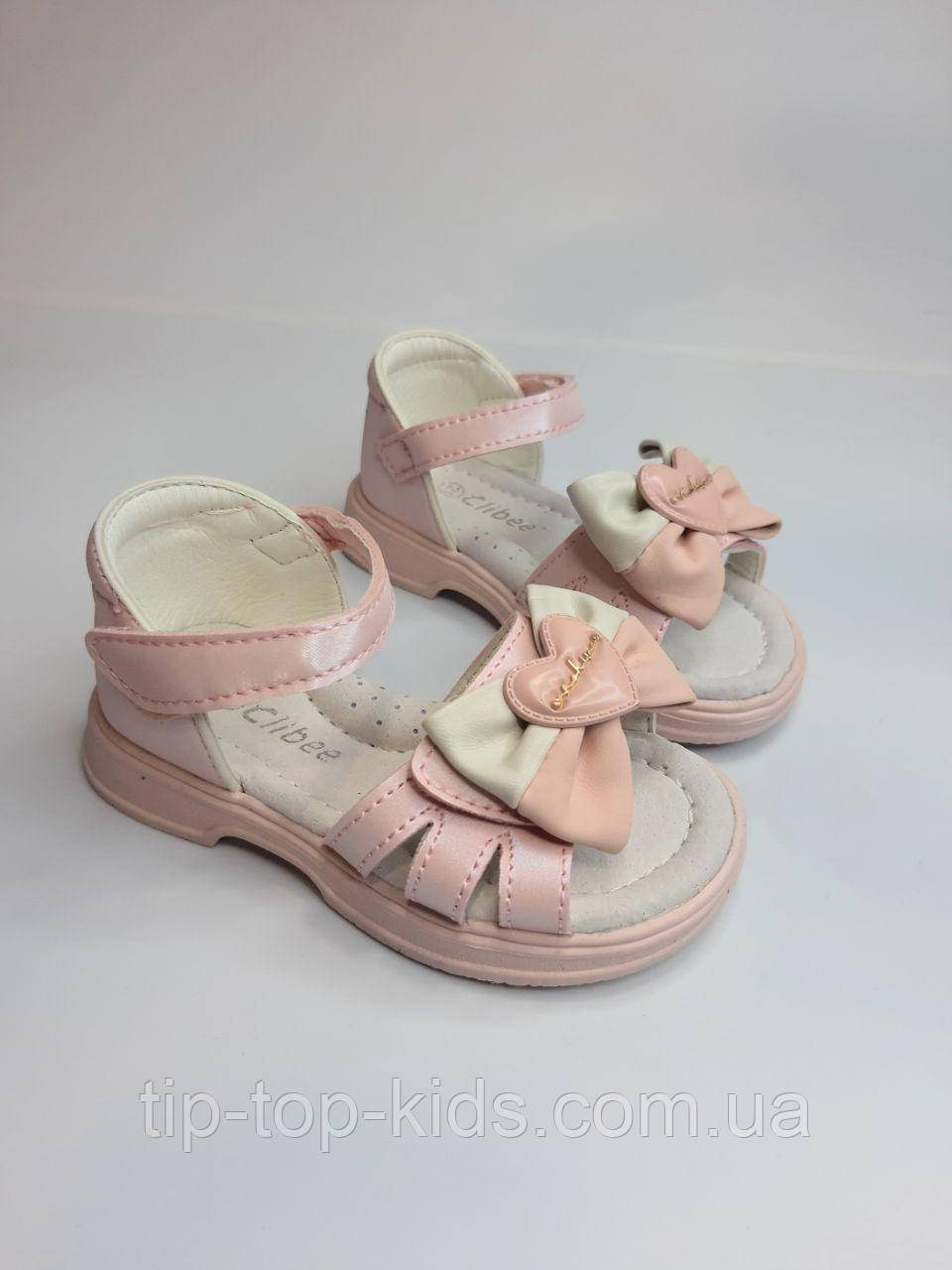 Босоніжки для дівчинки Clibee 351-1 pink рожеві р.21-26, фото 1