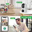 Охоронна IP Wi-Fi камера MOES Dual lens 8MP з автоматичним відстеженням Tuya, фото 5