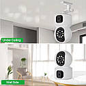 Охоронна IP Wi-Fi камера MOES Dual lens 8MP з автоматичним відстеженням Tuya, фото 6