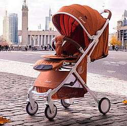 Дитяча прогулянкова коляска Smart model D289 Terakota, москітна сітка