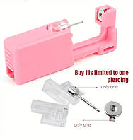 Пістолет для пірсингу без болю + набір із неіржавкої сталі металеві шпильки