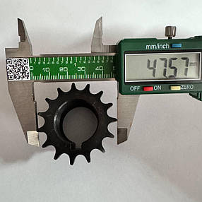 Зірочка 15 зубців вн. Ø25мм (DIN/ISO 06 B-1) однорядна для тістоміса PizzaGroup мод. 17-22 TF-TR, RM Gastro, Mecnosud та інші, фото 2