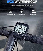 Велокомп'ютер Cycplus G1 GPS 2" (new ver 1200 мА·год), IPX6, автопідсвітка, синхр зі Strava, фото 6