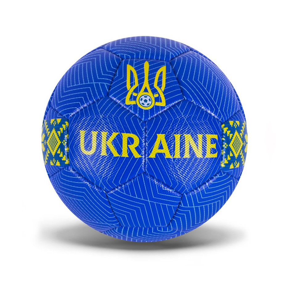 М'яч футбольний "Ukraine" FU2582 розмір № 5  Синій