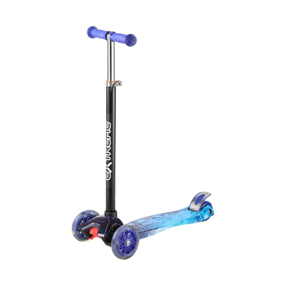 Самокат дитячий 3-х колісний SC25103(Dark-Blue) колеса зі світлом