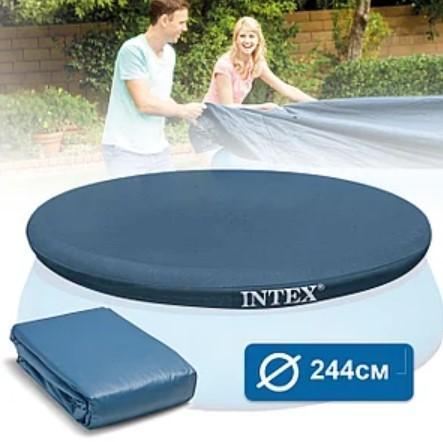 Intex 28020 Захисне накриття для басейнів, діаметр 244 см, тент із ПВХ