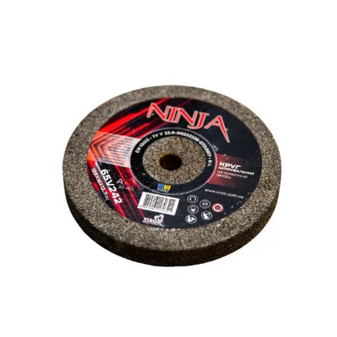 Круг на точило 125х12.7х16 мм на керамічній звя'зці грубозернистий NINJA
