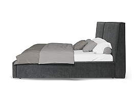 Ліжко двоспальне з пдйомним механізмом в спальню Дерево/Тканина Лея 160х200 Шик-Галичина