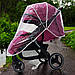 Дитяча прогулянкова коляска Panamera C689 Pink, дощовик, москітка, фото 2
